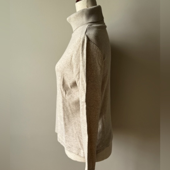 Rafaella | Ribbed Turtleneck | Tan | Medium - Picture 4 of 7